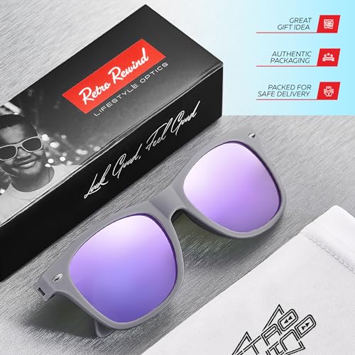 Image of Retro Rewind Kids Sunglasses for Boys Girls Age 3-12 - Shatterproof UV400 Toddler Children Sun Glasses