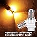 Mandark 3157 T25 LED Car Turn Signal Bulbs, 2PCS Super Bright Automotive Front Rear Blinker Light, Brighter Vehicle Marker Parking Lighting Accessories, Universal for SUV Sedan Truck (Yellow)