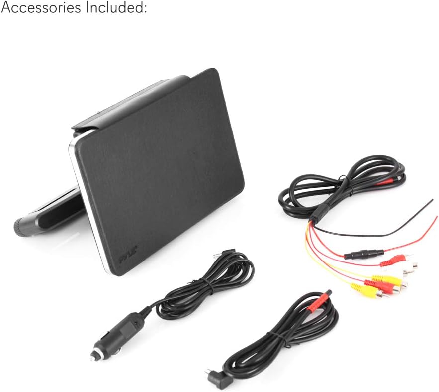 TOP оƒƒERS Car Headrest Mount DVD Monitor - 9.4 Inch Vehicle DVD Video Player,USB TF Card AV Input | Headphone Output, Touch Digital Screen, Easy Mounting Brackets Included - Pyle PLDHR924