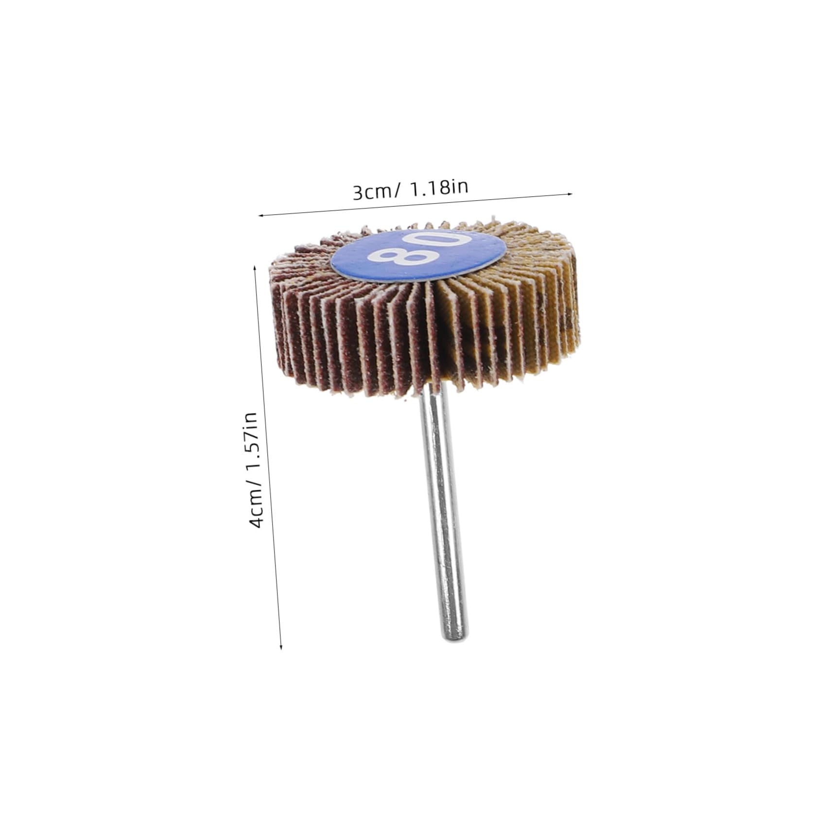 Cabilock 50pcs Flap Wheel Sanding Drum Drill Bit Sander Abrasive Flap Wheel for Polishing