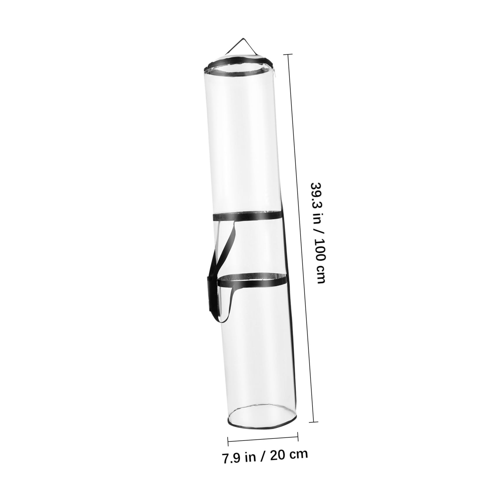 OSALADI 2Pcs Transparent Storage Bag for Wrapping Paper Packing Paper Storage Pouch Present Wrapping Organizer for Wrapping Paper Roll Holder and Home Organization