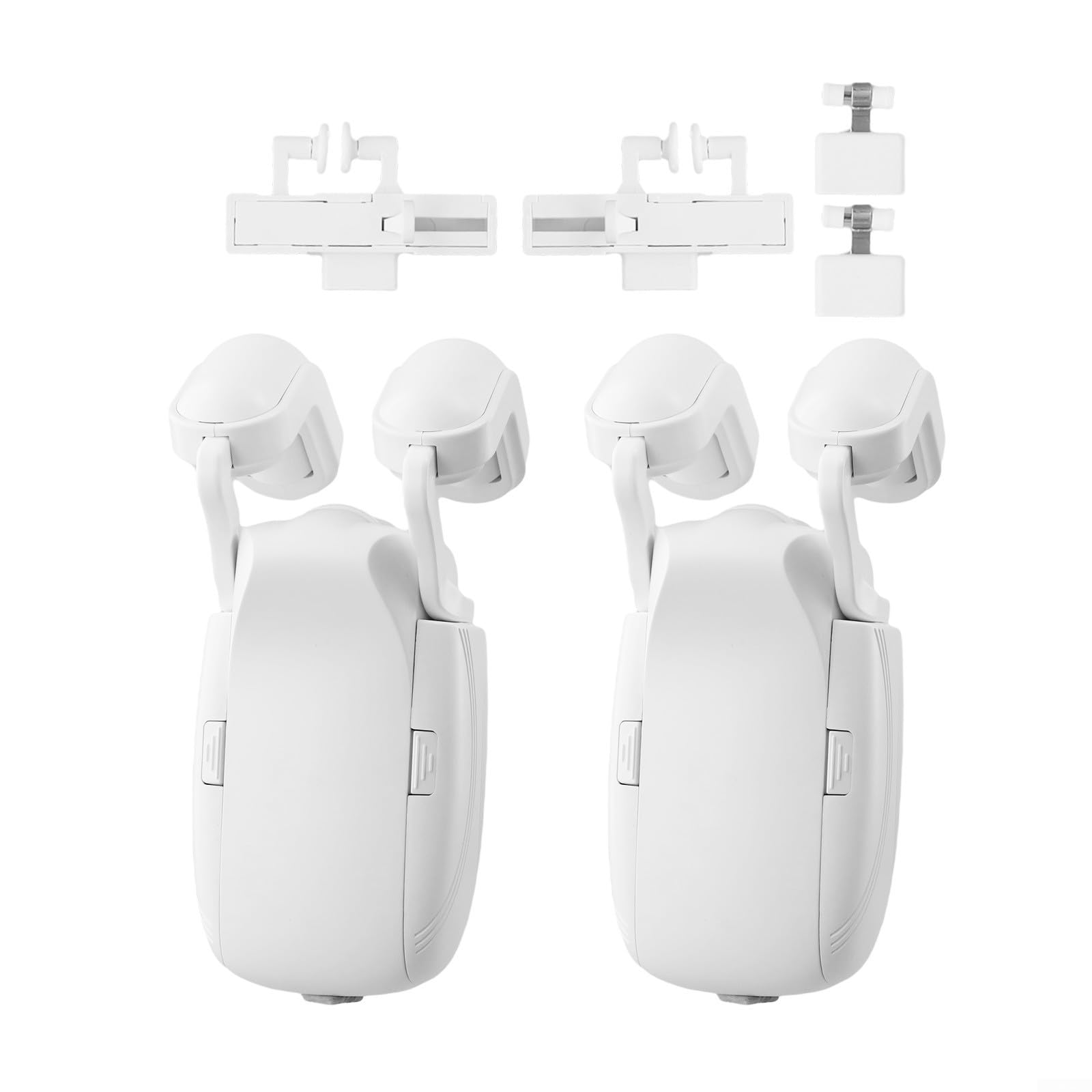 Motore elettrico per tende 3 in 1 compatibile con Bluetooth per asta romana T/U-Rail Fit Silenzioso Bianco (2 pezzi)