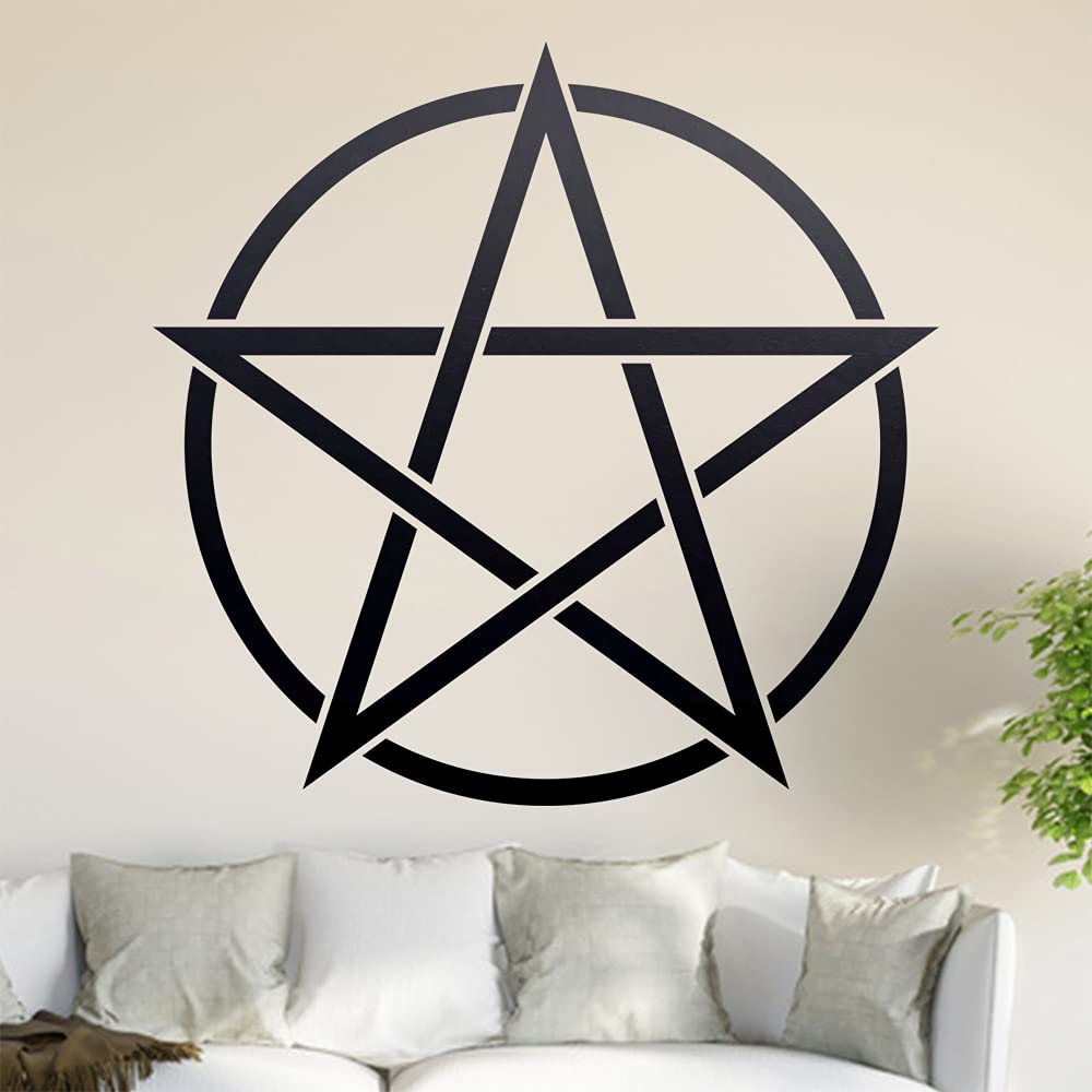 Pentagramm Wandtattoo – Selbstklebend, In 6 Größen, Für Wohnzimmer, Küche & Kinderzimmer