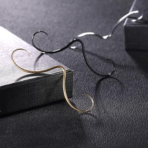 14G/16G Mustache Septum Ring, 316L Surgical Steel Septum Mustache Nose Ring Piercing Jewelry, Septum Piercing Hanger3