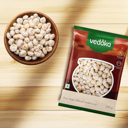 Image of Amazon Brand - Vedaka Fox Nuts (Phool Makhana) | 200 g | Light & Crunchy | No Artificial Flavours & No Preservatives