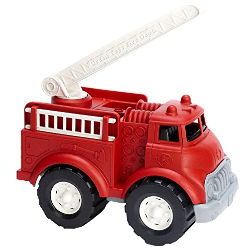 Green Toys Fire Truck - Bpa, Phthalates Free Imaginative Play Toy for Improving Fine, Gross Motor Skills. Toys for Kids - image 4