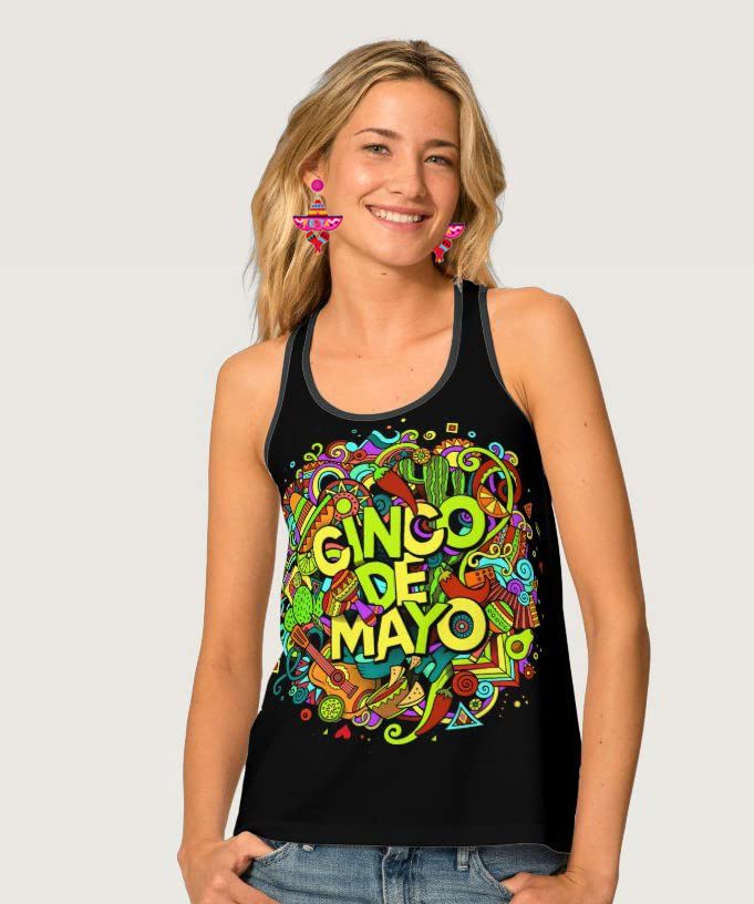 Cinco De Mayo Earrings for Women Colorful Beaded Fiesta Chill Dangle Earrings Statement Letter Drop Earrings Mexican Festival Jewelry Gifts4