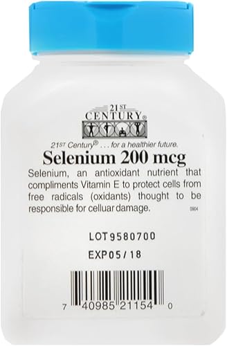 Miniatura 3 de 21st Century Selenio, 200 mcg, 60 cápsulas