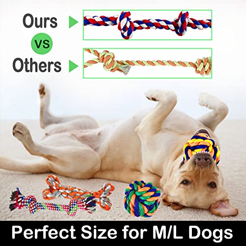 Dog Rope Toys for Large and Medium Aggressive Chewers 9 Pack Indestructible Dog Rope Toys Puppy Teeth Cleaning Toys Tug of War Dog Toy Heavy Duty Dental Cotton Rope Dog Toys Cucciolini Doodles Dog rope toys for large and medium aggressive chewers 9 pack indestructible dog rope toys puppy teeth cleaning toys tug of war dog toy heavy duty dental cotton rope dog toys cucciolini doodles