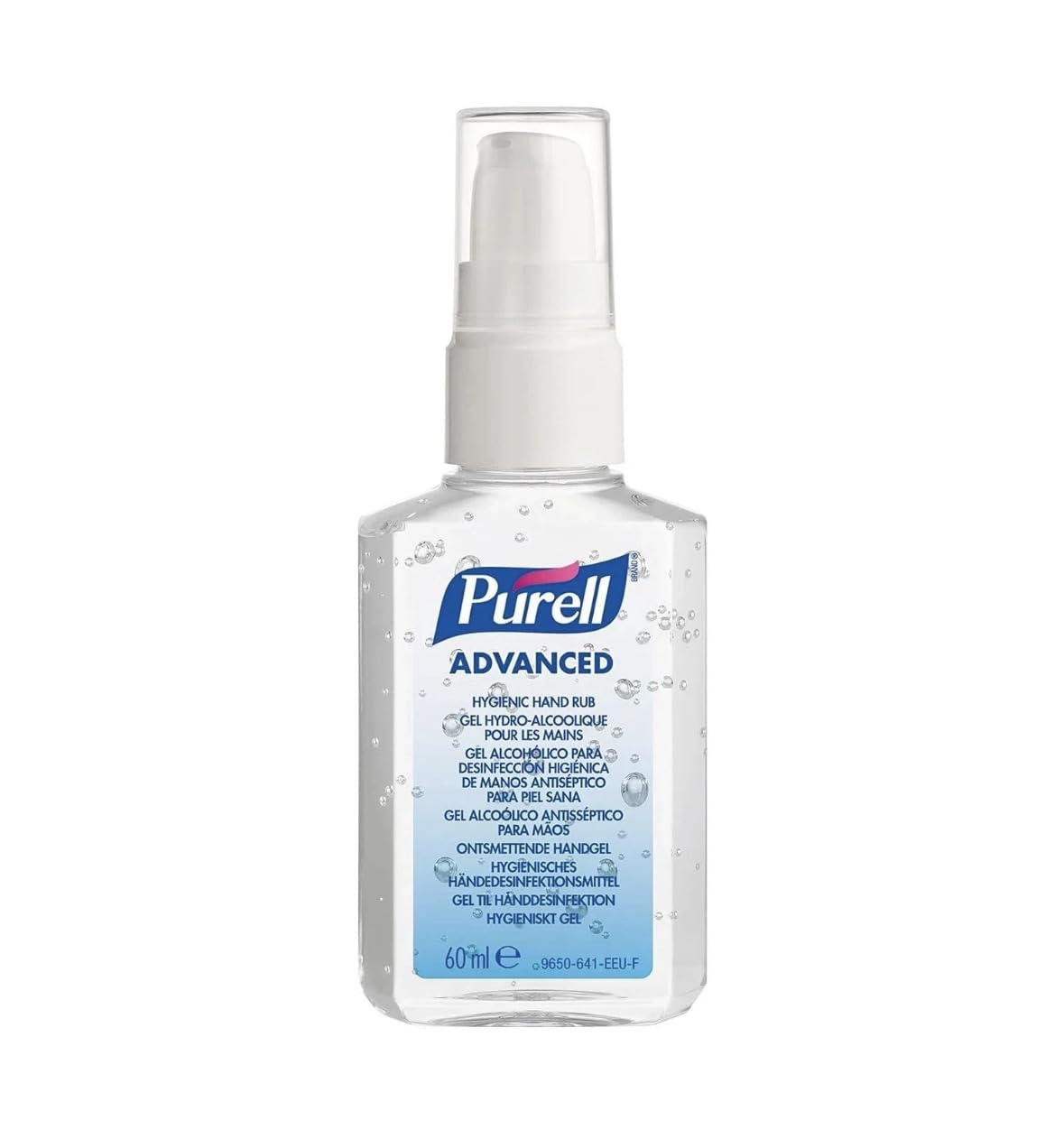 PURELL ADVANCED HAND SANITISER GEL 60mL, Portable Pump Bottle. Hand Sanitizer Gel kill 99.99% of most common germs. 70% alcohol formulation with moisturisers