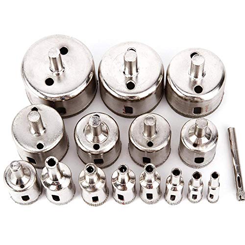 Set de Brocas de Diamante 16 Piezas 6-50 mm miniatura 1