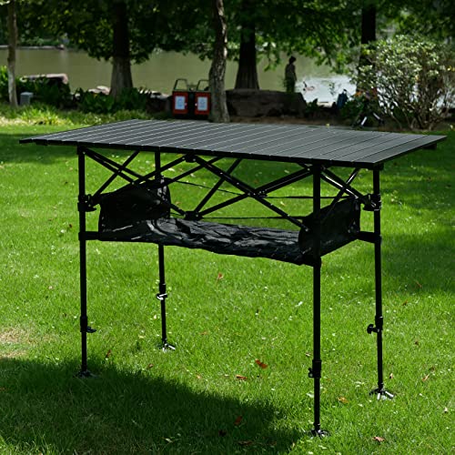 LEADALLWAY Mesa de Camping Ajustable de Aluminio 47" L x 22" W miniatura 2