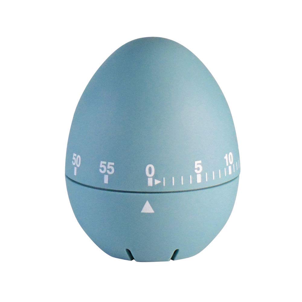 Auntie Morags Blue Soft Touch Kitchen Timer/Egg Shaped Timer – Pastel