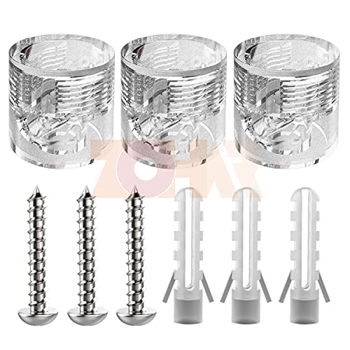 ZOHAR 3 Stück Transparent Matt Zweiteilige Wand- und Deckenpins für...