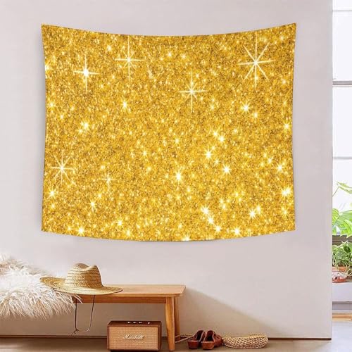 Tapisserie de decoration murale tissu 3D salon chambre tenture murale MJFCoin Gold 180x230