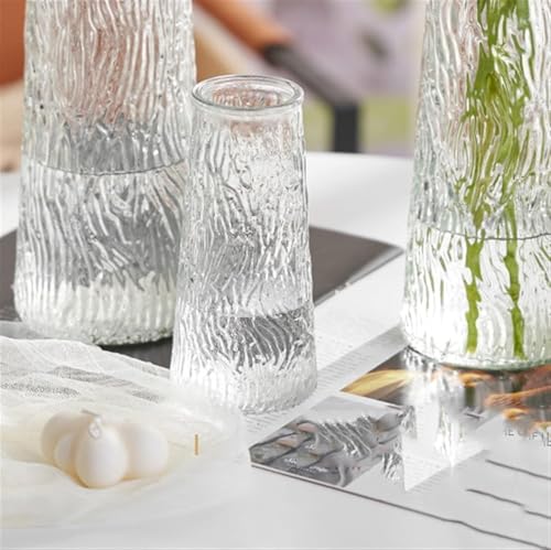 Vase en verre cône transparent grand modèle déco maison