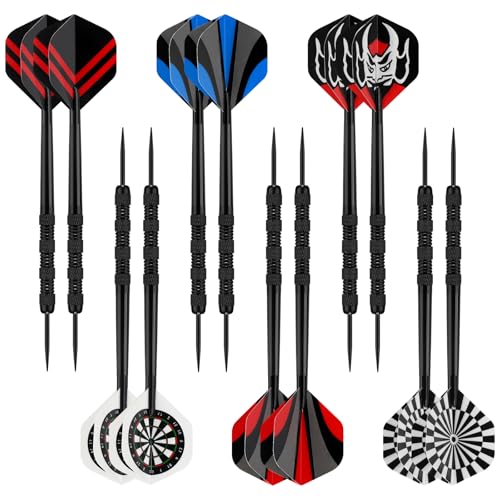 Image of Accmor Metal Tip Darts, Steel Tip Darts, 14 Grams Professional Metal Darts, Darts Metal Tip Set, Metal Darts for Dartboard