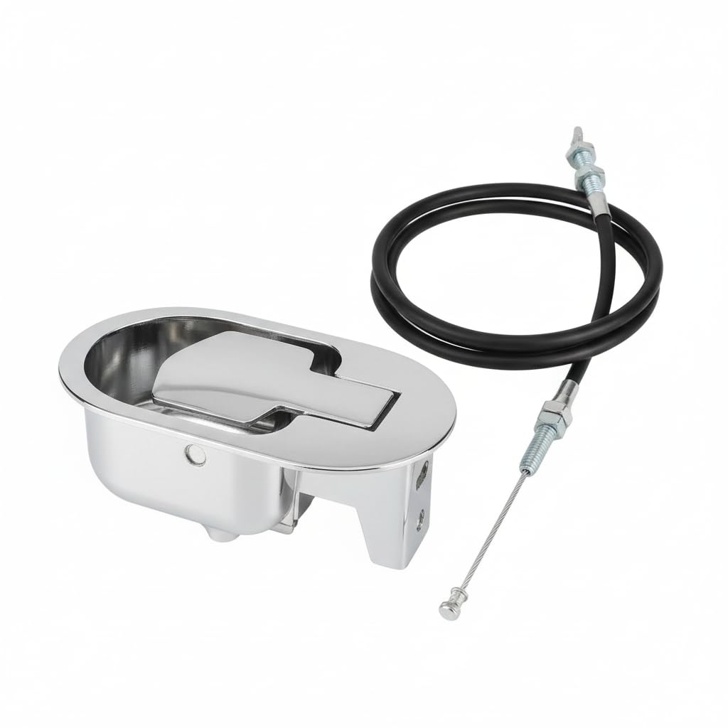 HIMAJI Salon/Parlour Chair | Sofa Chair Spare Part Replacement Recliner Release Pull Handle Part with Wire Chair Couch Release in Alloy Chrome Steel-image-34