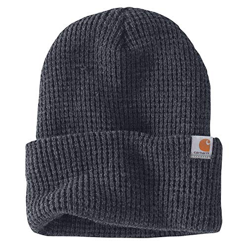 Carhartt Knit Insulated Waffle Beanie-Coal Heather-OFA