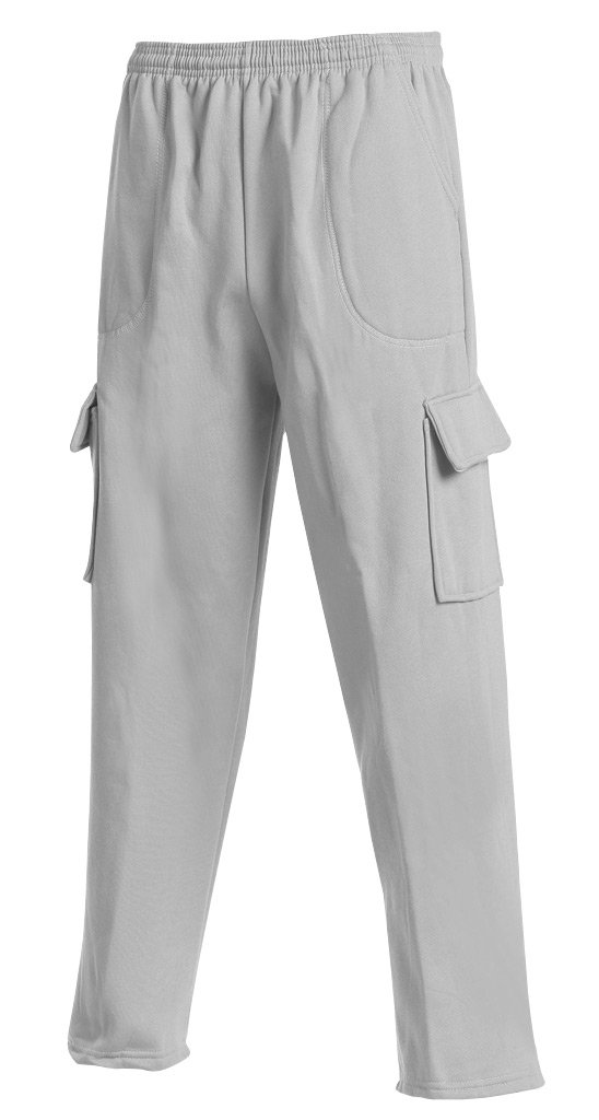 LA Speedy Men's 5 Pocket Cargo Pocket Sweatpants L Heather Grey (34-35