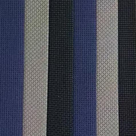 Image of KCS 4 /6 pc of 12 inch x 18 inch(30cmx45cm) 16 Count Cotton Aida Cloth Cross Stitch Fabric (6 pc,Navy Blue+Dark Grey+Black)