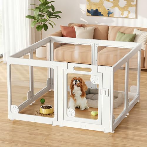 Whiffee Clear Acrylic Dog Playpen 24 Inch