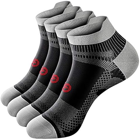 PAPLUS Low Cut Compression Socks for Men and Women, No Show Ankle Running Compression Foot Socks with Arch Support for Plantar Fasciitis, Cyling, Athletic, Flight, Travel, Nurses Cover