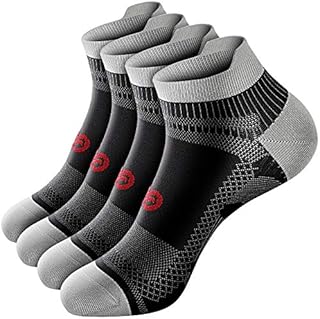 Low Cut Compression Socks for Men and Women, No Show Ankle Running Compression Foot Socks with Arch Support for Plantar Fasciitis, Cyling, Athletic, Flight, Travel, Nurses