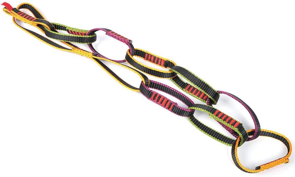 AlomejorSafety Daisy Chain Rope Outdoor Nylon Climbing Equipment Downhill Daisy Rope Yoga Daisy Strap Belt