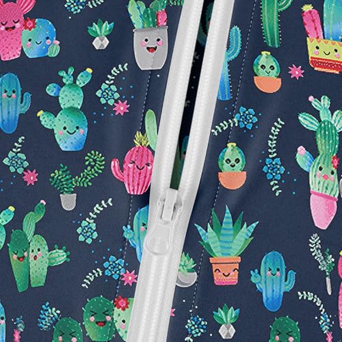 Scrub Jackets for Woman Zip Up Long Sleeve Tops Print Plus Size Womens Scrubs for Women Nursing Shirts with Pockets