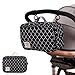 Orzbow Borsa per Passeggino,Universale Carrozzina Organize Carrello Stoccaggio Borsa con Tracolla,Portabicchieri e 2 Ganci,Impermeabile e Grande Capacita Borsa Organizer (Lanterna Nera)