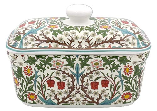 The Leonardo Collection LP94542 Butterdose mit William Morris-Muster, aus feinem Porzellan, in Schachtel Cover