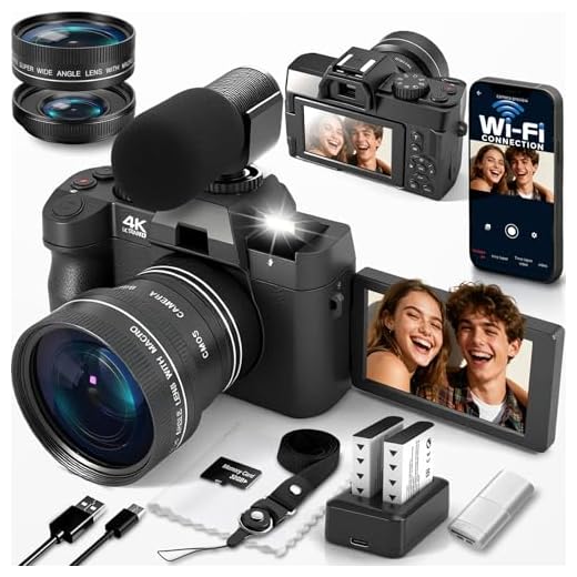 Versatile 4K Digital Camera with Accessories