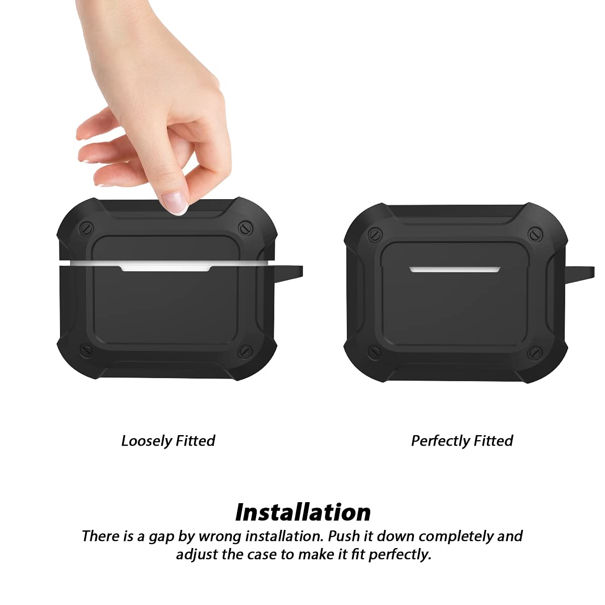 AirPods Pro用アップグレードケース 耐衝撃保護カバー 4 in 1 Amazon | AirPods Pro用アップグレードケース 耐衝撃保護カバー