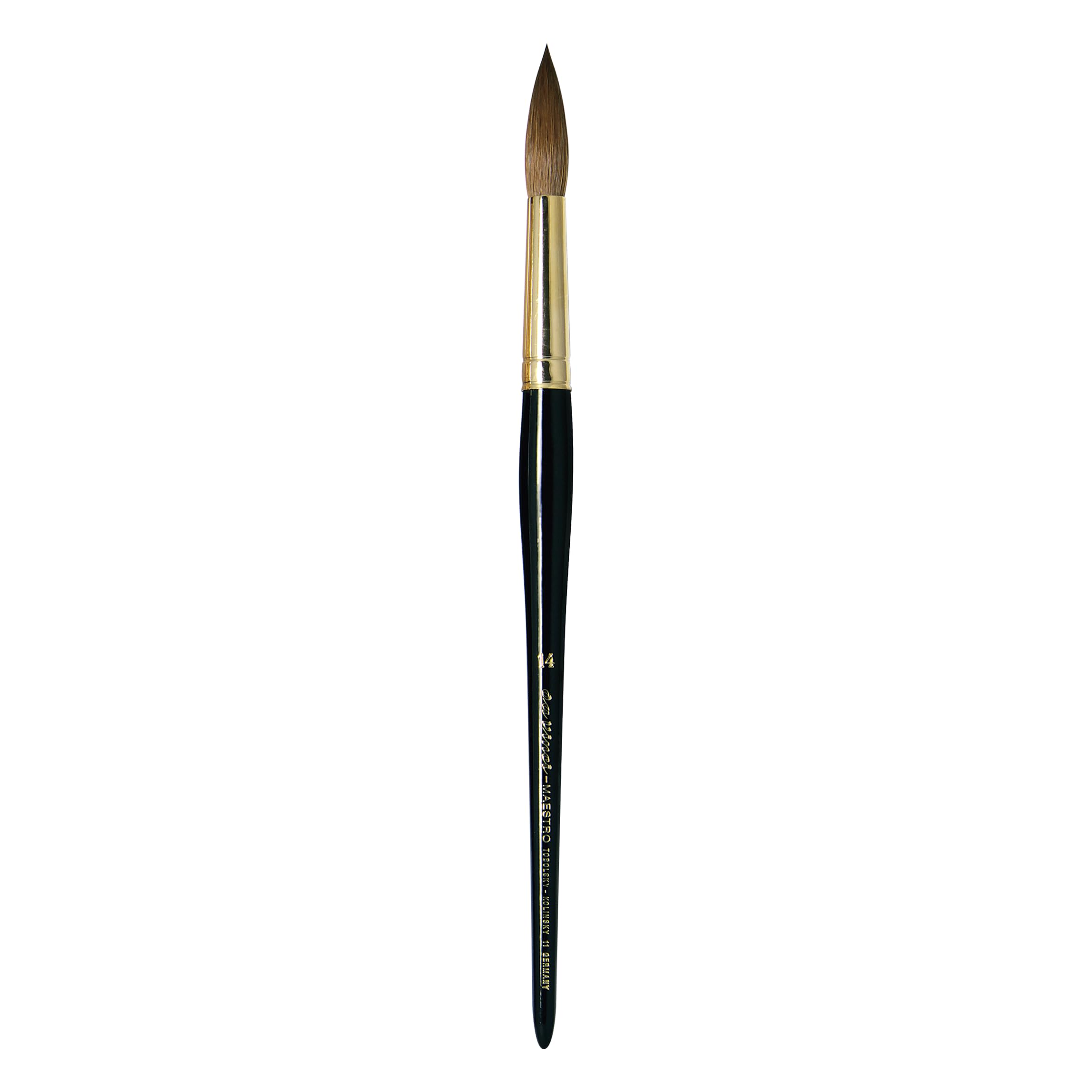 da Vinci Brushes da Vinci Series 11 Maestro Paint Brush, Fuller English Kolinsky Red Sable, Size 14 Watercolor Round