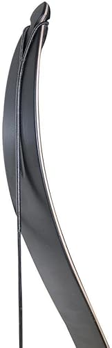 Vista 16 de TOPARCHERY Tiro con arco 56 "Takedown Caza Recurve Bow Metal Riser mano derecha Arco largo negro