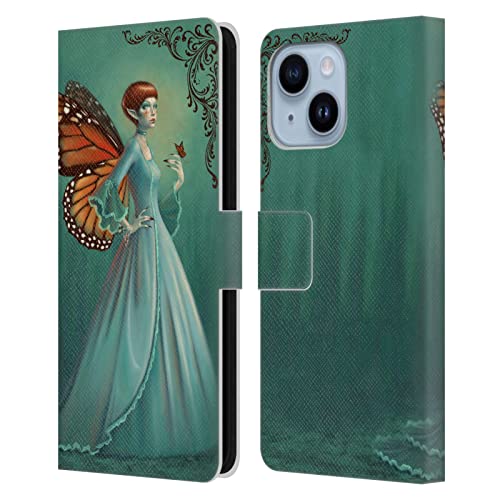 Étui portefeuille Rachel Anderson pour iPhone 14 Plus en cuir Monarque Fées