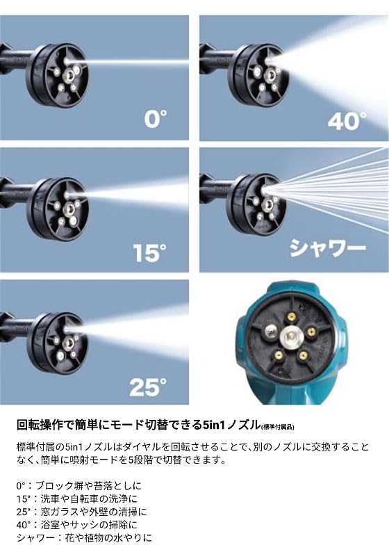 Amazon.co.jp: [セット] マキタ正規品 18V 充電式洗浄機 MHW180DZ