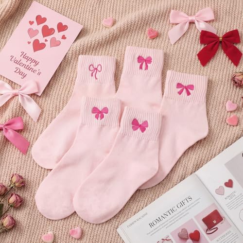 Image of Eurzom 10 Pairs Socks Womens Crew Elastic Ankle Length Cotton Socks Aesthetic Cute Lightweight Low Cut Gifts for Women