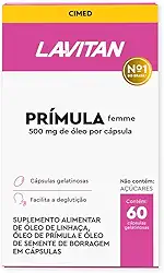 LAVITAN PRIMULA C/ 60 MENOPAUSA LINHAÇA BORRAGEM TOCOFEROL