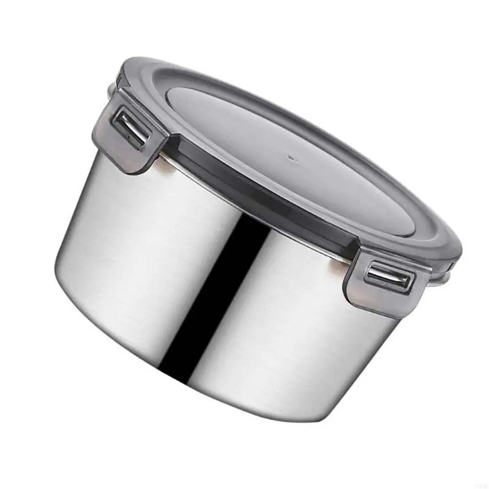 Contenitori per alimenti in acciaio inossidabile Contenitore for il pranzo a prova di perdite in acciaio inossidabile grande capacità con coperchio in metallo for la casa e l'ufficio(1000ML)