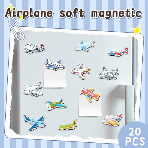 Imanes decorativos de avión, pack de 20 piezas miniatura 2