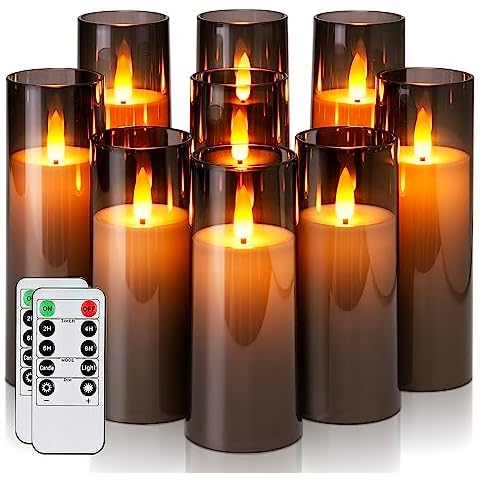 Homemory Nativity Theme Flameless Candle Set Cover