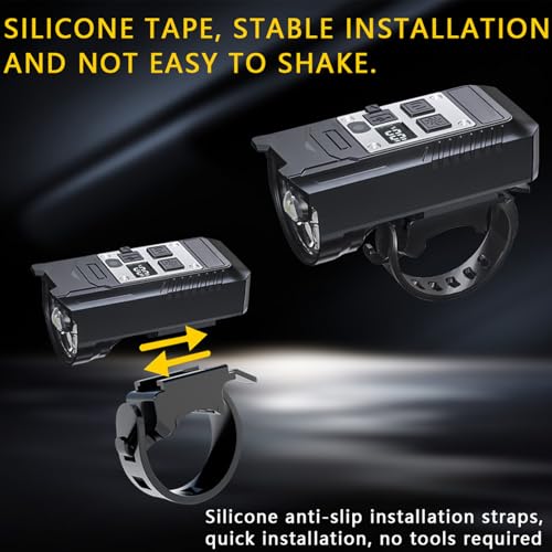 Luces para Bicicleta | Faro Delantero y Luz Trasera Potentes para Bicicleta | Luz Trasera Impermeable De Alta Luminosidad para Ciclismo En Carretera O Montaña Nocturno Hombres Mujeres Niños - imagen 8