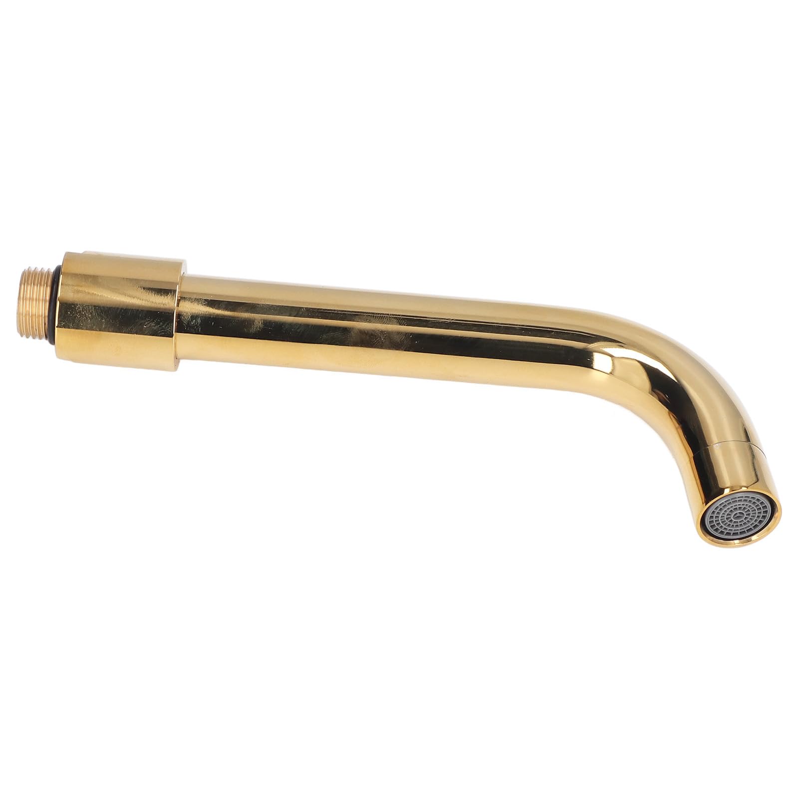TOPINCN Grifo de Agua de Cobre con Doble Cruzado, Rotación de 360 ​​grados, Instalación Oculta con Rosca G1/2 para Baño y Jardín (GOLD)