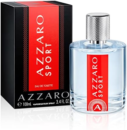 Azzaro Sport Eau de Toilette 100 ml- Fresh & Clean Mens Cologne - Citrus, Aromatic & Woody Fragrance - Everyday Casual Wear - Energizing Scent - Luxury Perfumes for Men, 3.4 Fl Oz