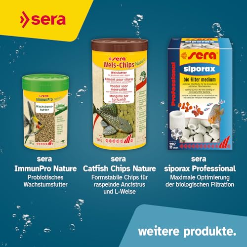 sera Spirulina Tabs Nature 24 Tabs (15 g) - Hafttabletten mit 24 % Spirulina für eine gesunde Verdauung und Vitalität, Futtertabletten Aquarium