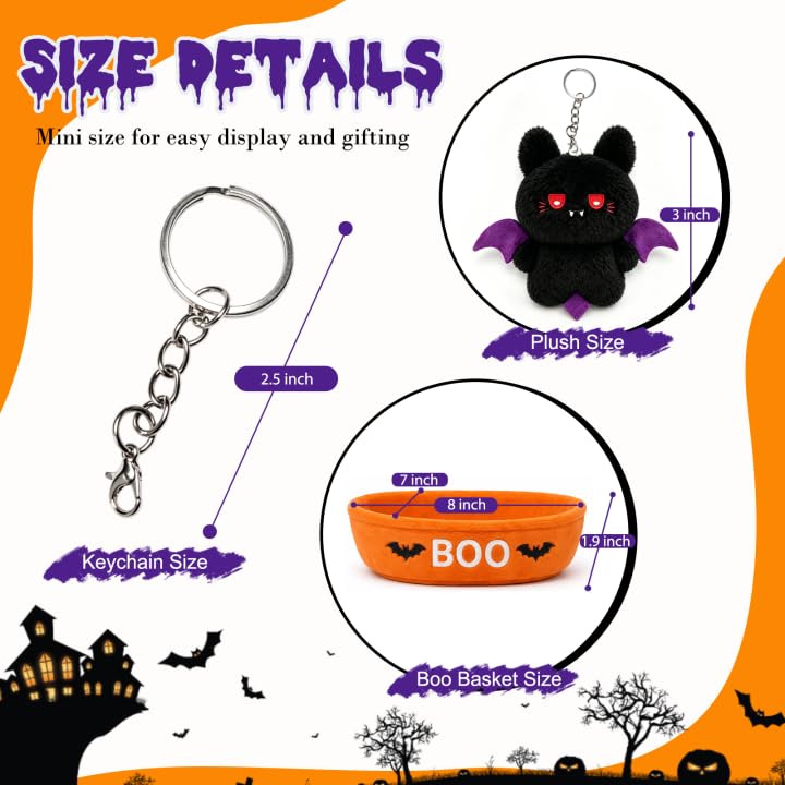Boo Basket Stuffers for Women, Spooky Stuffed Animals Set - Image 2