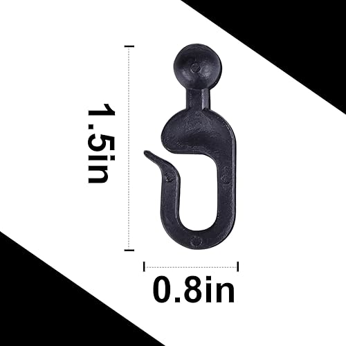 Miniatura 2 de Paquete de 36 ganchos de plástico para mosquiteros y cortinas de cenador