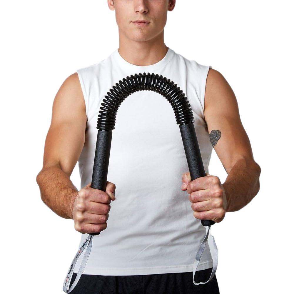 Dinetic 20kg Power Twister Upper Body Exerciser Shoulder,Bicep and Arm Strengthening004 Hand Grip/Fitness Grip (Black)-image-32